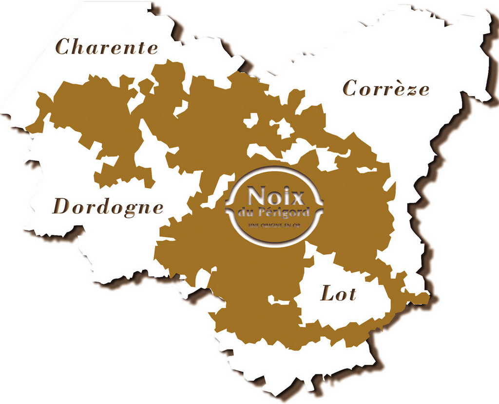 Carte de l'huile de noix du Périgord [AOP huile de noix du Périgord]